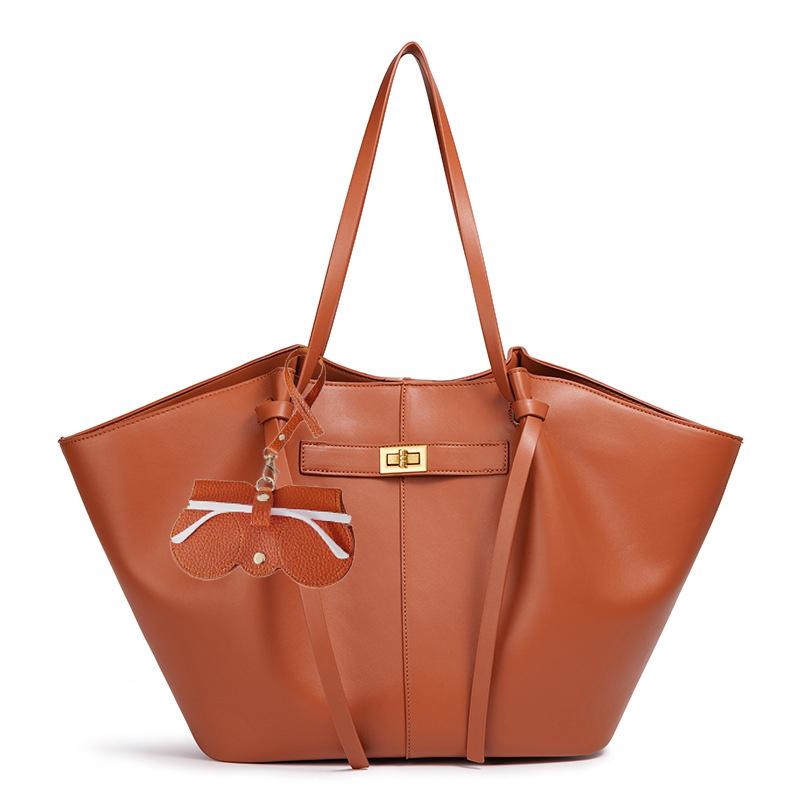 Marken-Designer-Schulter-Tragetaschen für Damen Weiches PU-Leder Große Kapazität Shopper-Tragetasche Achsel 2025 Luxus-Designer-Handtaschen braun von Joom DACH