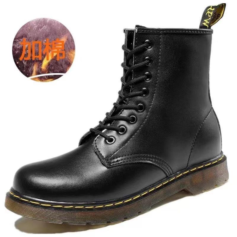 Martin Boots Herren Frühling Neue Mode Lässig Paare Übergröße High-Top Martin Boots Herrenschuhe 41 von Joom DACH