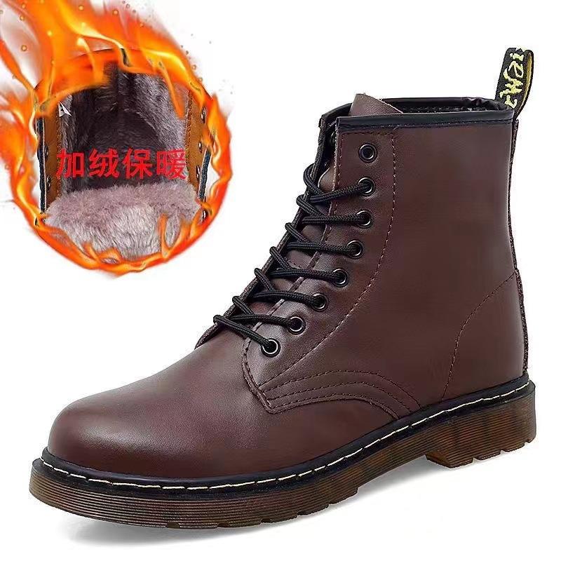Stiefel Herren Frühling Neue Mode Lässig Paare Übergröße High-Top Stiefel Herrenschuhe 46 von Joom DACH