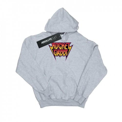 Marvel Boys Guardians Of The Galaxy Vol. 2 Rocket And Groot Metal Logo Kapuzenpullover 5-6 Years weiß von Joom DACH