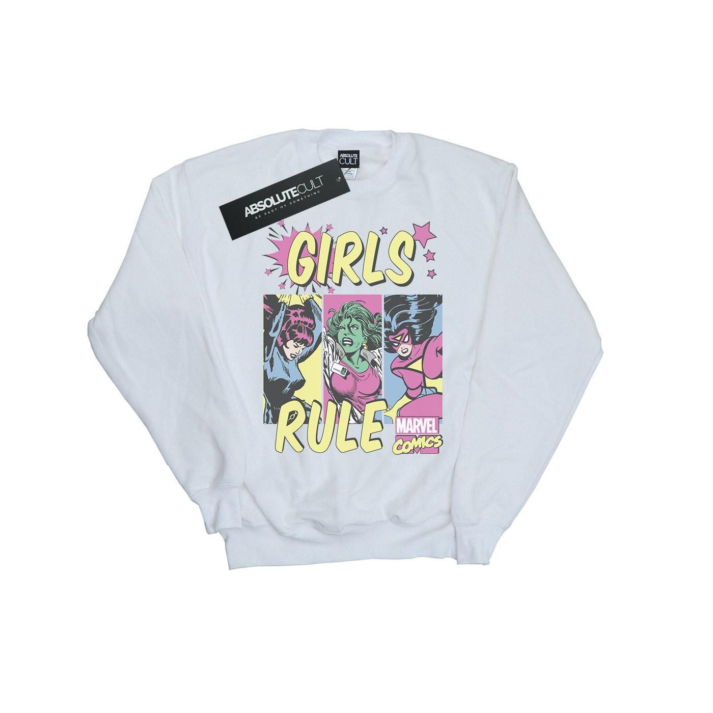 Marvel Comics Damen/Damen Mädchen Rule Sweatshirt XXL weiß Marvel Comics Damen/Damen Mädchen Rule Sweatshirt XXL weiß von Joom DACH