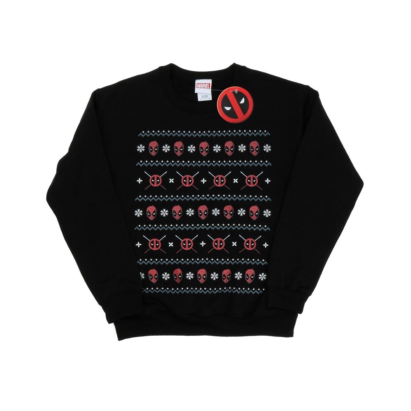 Marvel Damen/Damen Deadpool Weihnachts-Sweatshirt XXL schwarz Marvel Damen/Damen Deadpool Weihnachts-Sweatshirt XXL schwarz von Joom DACH
