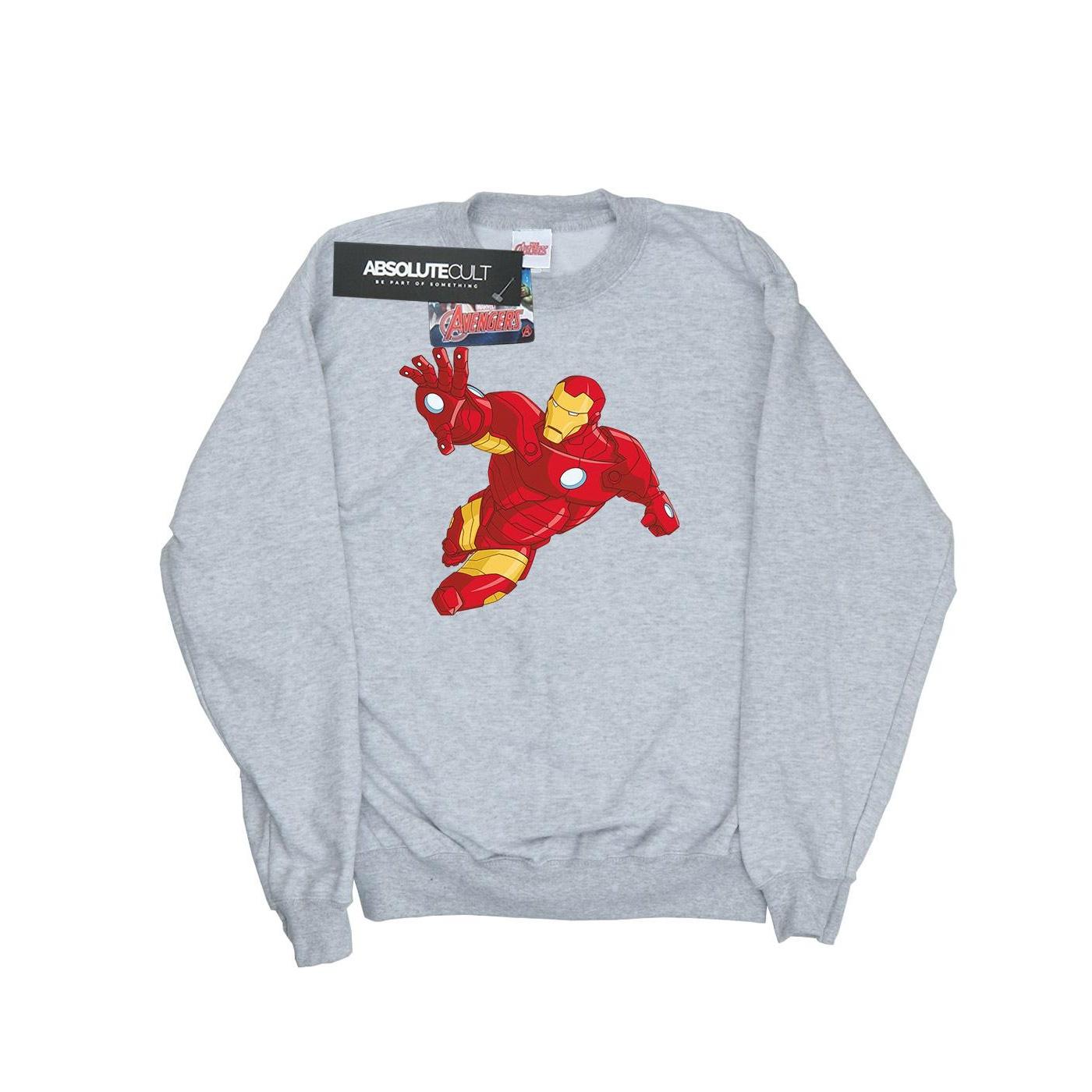 Marvel Damen/Damen Iron Man einfaches Sweatshirt XXL grau von Joom DACH