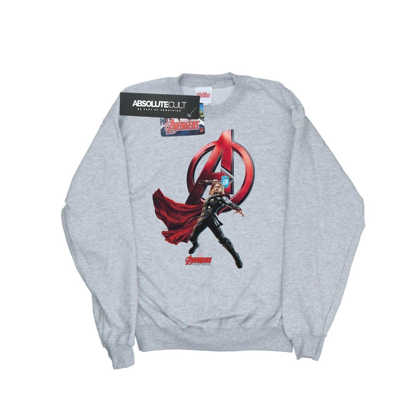Marvel Damen/Damen Thor Pose Sweatshirt XXL grau Marvel Damen/Damen Thor Pose Sweatshirt XXL grau von Joom DACH
