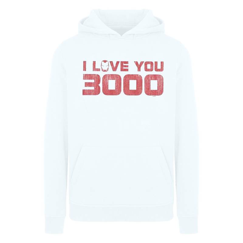 Marvel Herren Avengers Endgame I Love You 3000 Distressed Kapuzenpullover L weiß von Joom DACH