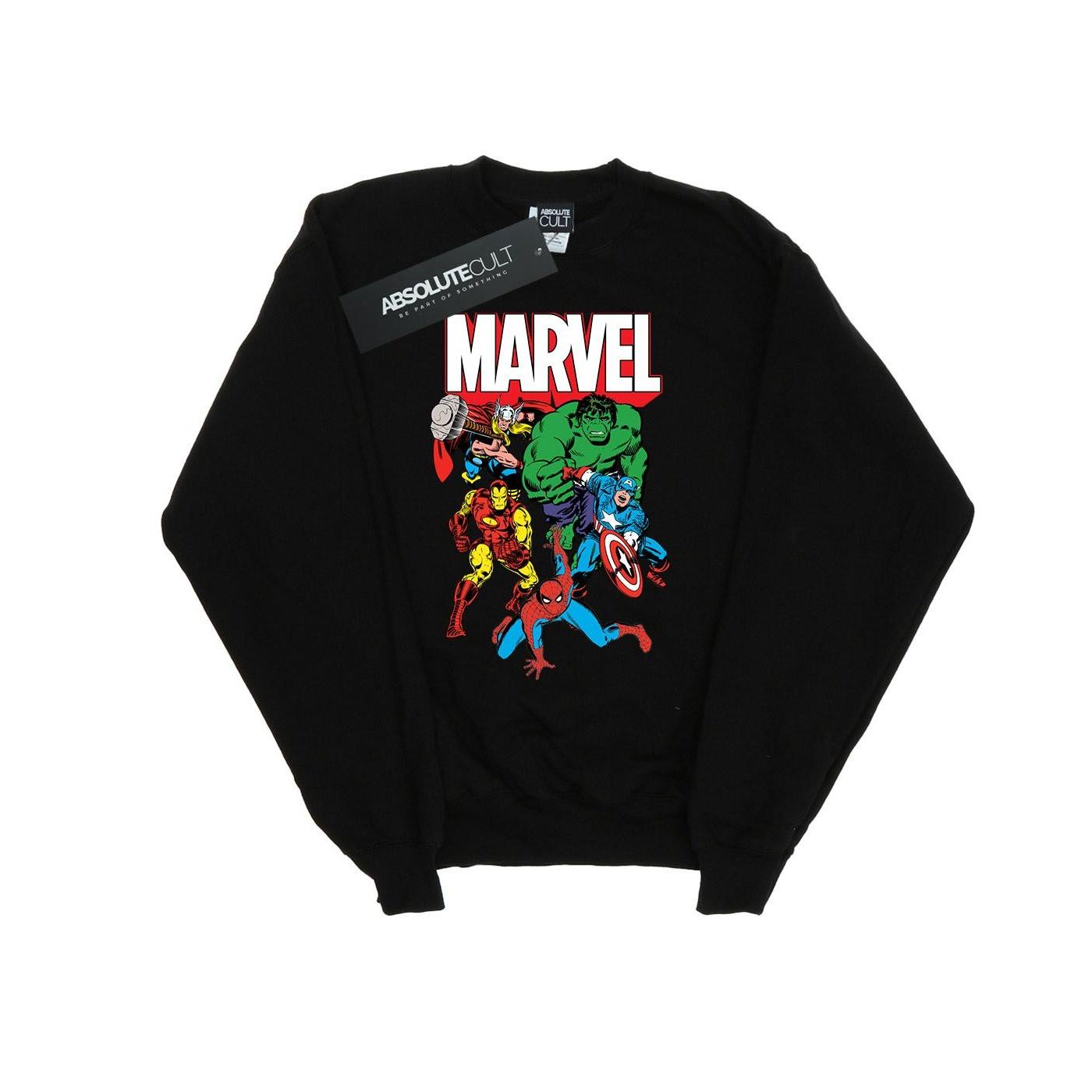 Marvel Herren Hero Group Sweatshirt XXL schwarz Marvel Herren Hero Group Sweatshirt XXL schwarz von Joom DACH