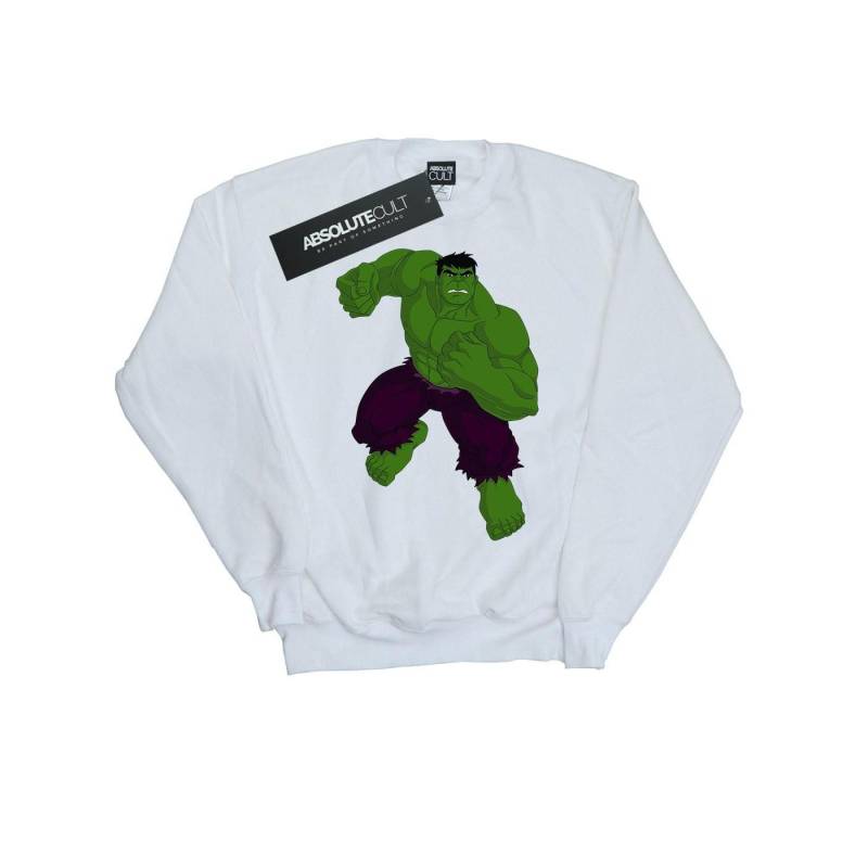 Marvel Mädchen Hulk Pose Sweatshirt 12-13 weiß von Joom DACH