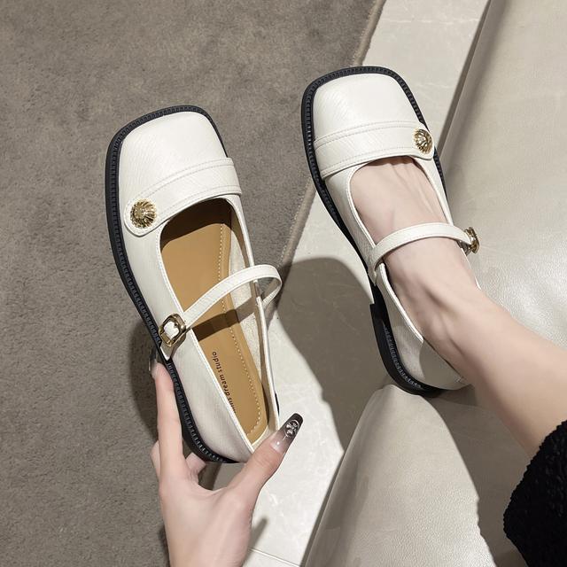 Mary Jane Neue Ballerinas Sandalen Damenschuhe Sommer Ballett Tanzschuhe Flach Designer Casual Oxford Walking Damen Zapatillas 37 von Joom DACH