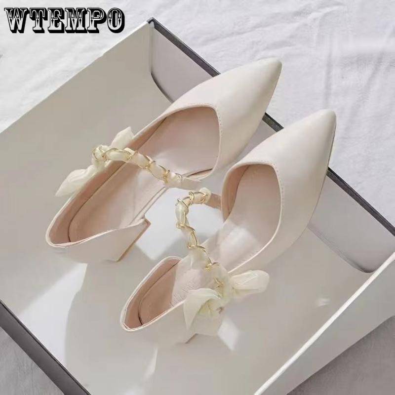 Mary Jane Schuhe High Heels Damen Sommer Spitze Schleife Einfarbig High Heels 40 beige von Joom DACH