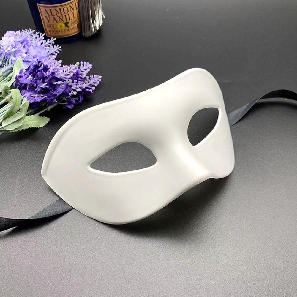 Maskerade Cosplay Maske halbe Gesichtsmaske Party Cosplay Requisiten Halloween Masken Prom Party Supplies weiß von Joom DACH