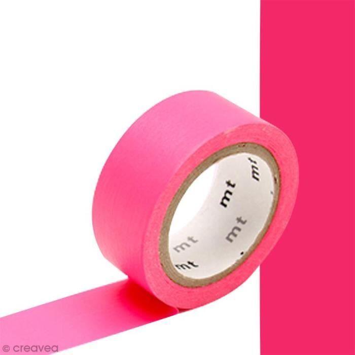 Masking Tape - Extra fluoreszierend - Pink - 1,5 cm x 5 m - Ideal für Scrapbooking - Grenzenlose Kreativität rosa von Joom DACH