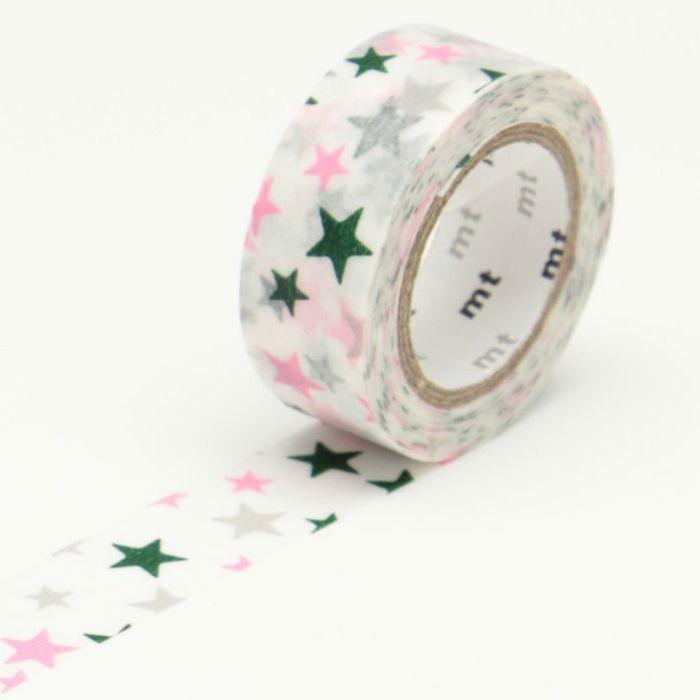 Masking Tape - KIDS - Mehrfarbiger Stern - 1,5 cm - 7 m - Repositionierbares Klebeband von Joom DACH