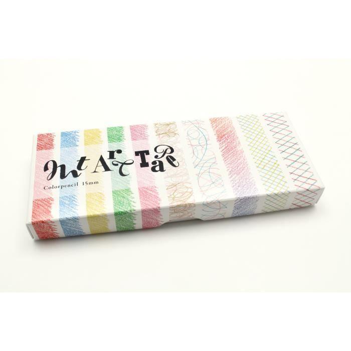 Masking Tape - MASKING TAPE (MT) - TAPE ART - Boîte 10 rouleaux - palette crayon - Multicolore von Joom DACH