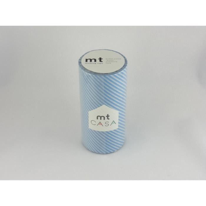 Masking Tape MT 100 mm CASA Striped Streifen hellblau von Joom DACH