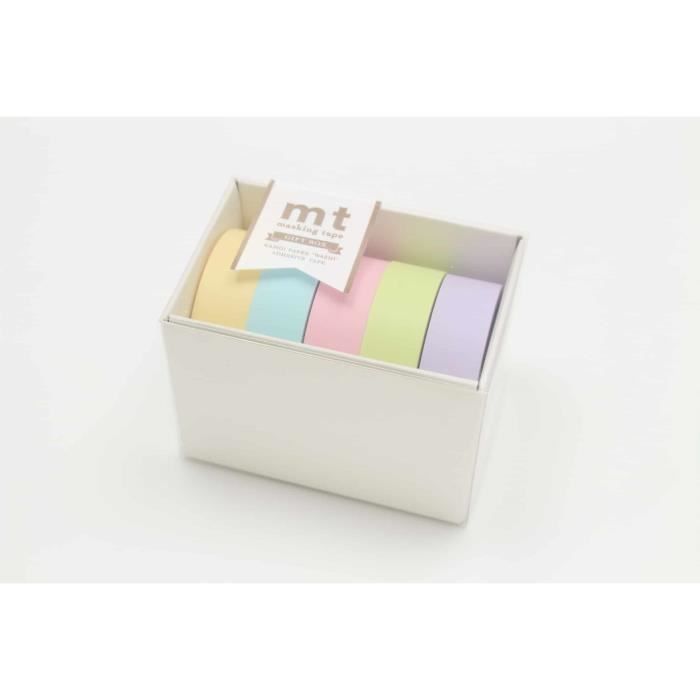 Masking Tape MT 15 mm Sortiment 5 Stück Pastell 2 von Joom DACH