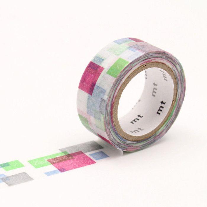 Masking Tape MT 15 mm DOUBLE FACE color block - Masking Tape (MT) Multicolore - Assort von Joom DACH