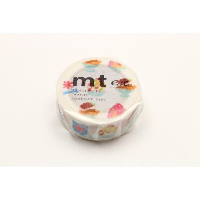 Masking Tape MT 18 mm EX Eisbecher - Schabeis - Masking Tape (MT) Mehrfarbig - Sortiert bunt von Joom DACH