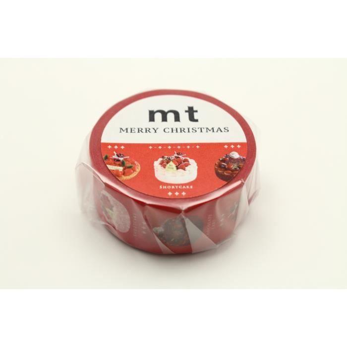 Masking Tape MT 20 mm NOEL Gâteaux de Noël - christmas cake - Masking Tape (MT) Multicolore - Assort bunt von Joom DACH