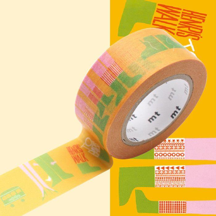 Masking Tape MT 20 mm SAUL balade - walk - Masking Tape (MT) Multicolore - Assort bunt von Joom DACH