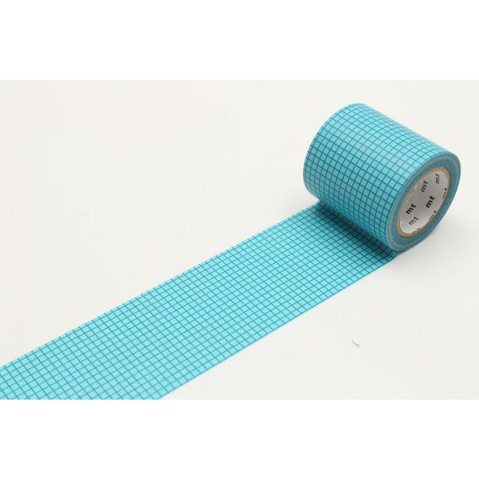 Masking Tape MT 50 mm CASA Blaues Gitter blauer Hintergrund - Pool - Masking Tape (MT) Blau blau von Joom DACH