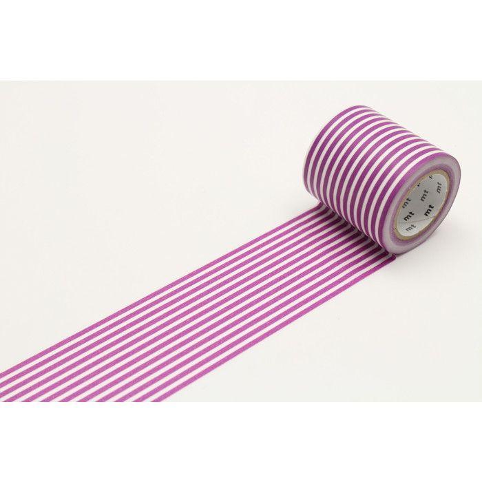 Masking Tape MT 50 mm CASA LIGNES violett - Rand traube - Masking Tape (MT) lila von Joom DACH