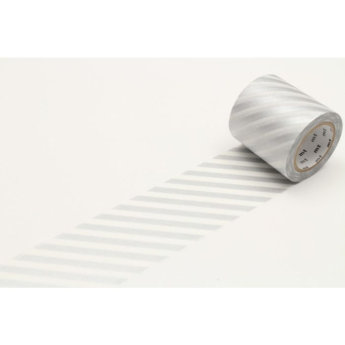 Masking Tape MT 50 mm CASA RAYÉ silber - Streifen silber - Masking Tape (MT) Silber von Joom DACH