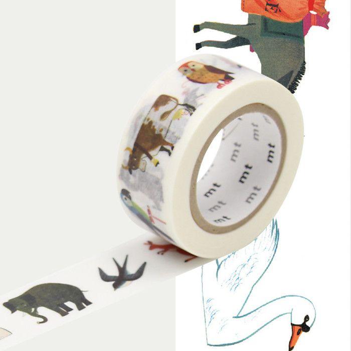 Masking Tape MT Alain animaux - Tier bunt von Joom DACH