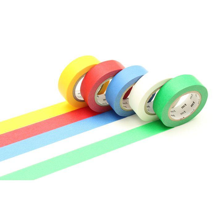 Masking Tape MT Box mit 5 Rollen sortiert BASIC - Masking Tape (MT) Mehrfarbig - Sortiert von Joom DACH