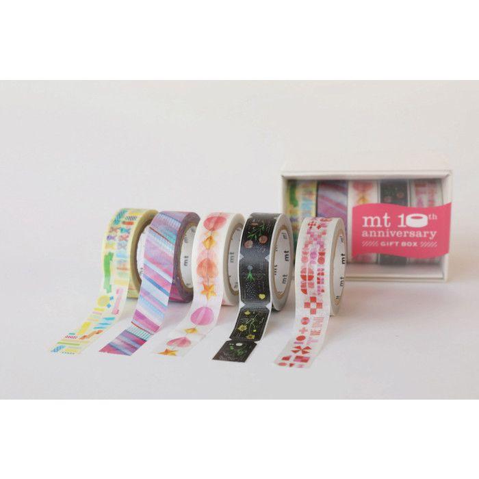 Masking Tape MT Box mit 5 Rollen sortiert GEBURTSTAG - Masking Tape (MT) Mehrfarbig - Sortiert von Joom DACH