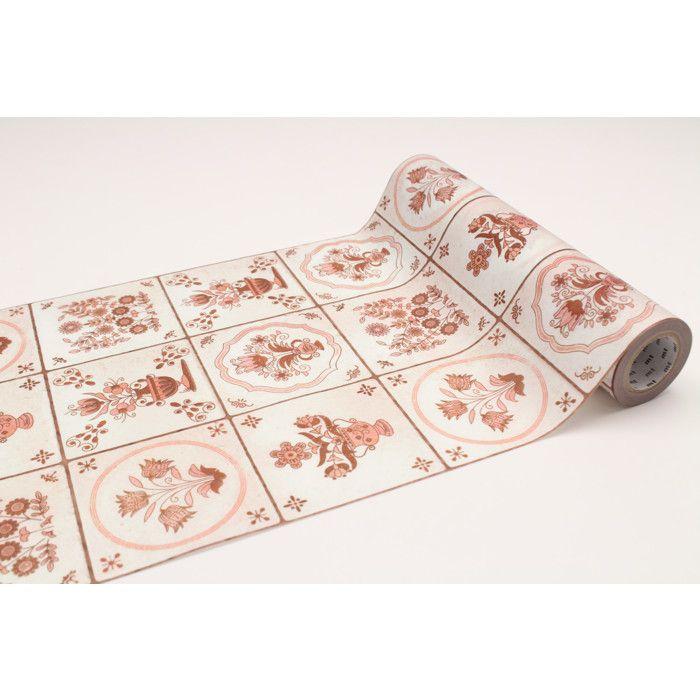 Masking Tape - MT - CASA FLEECE Steingut - Fliesenblume - Multicolor bunt von Joom DACH