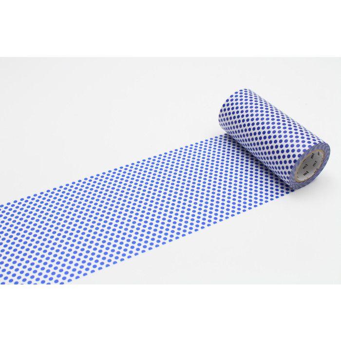 Masking Tape MT CASA POIS 100 mm dunkelblau - Punkte nachtblau - Masking Tape (MT) Blau blau von Joom DACH