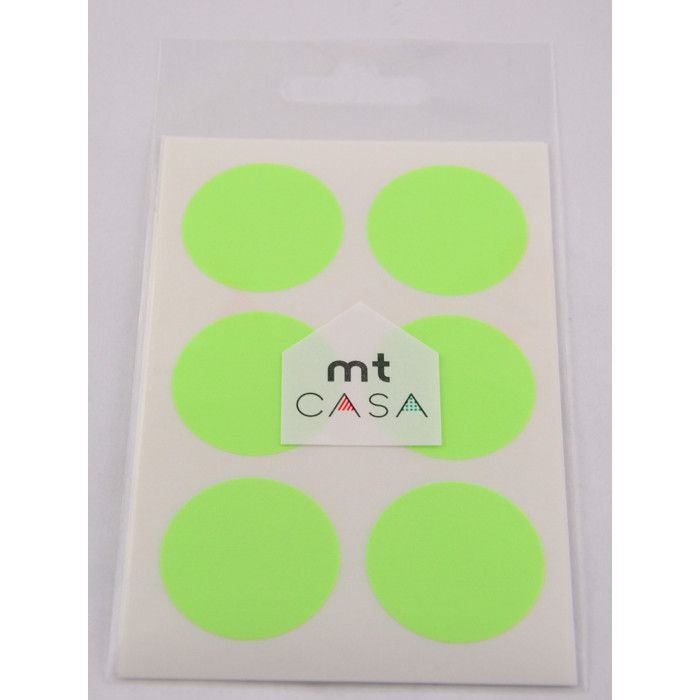 Masking Tape MT CASA SEAL Sticker rond 3, en washi shocking green - Masking Tape (MT) Vert von Joom DACH