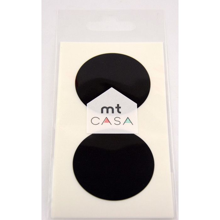 Masking Tape MT CASA SEAL Sticker rond en washi noir - black - Masking Tape (MT) Noir von Joom DACH
