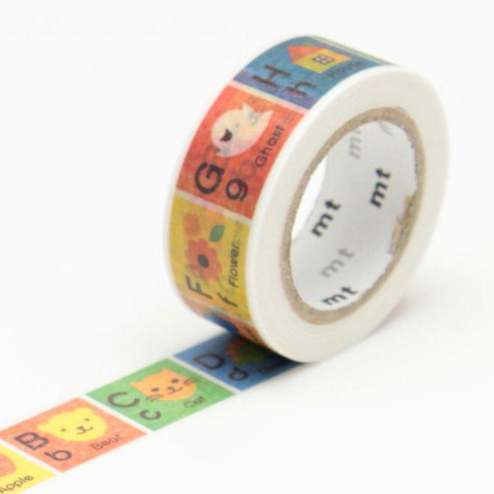 Masking Tape MT KIDS mehrfarbiges Alphabet A - M - Masking Tape (MT) Mehrfarbig - Sortiert von Joom DACH