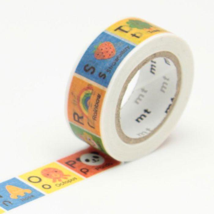 Masking Tape MT KIDS mehrfarbiges Alphabet N - Z - Masking Tape (MT) Mehrfarbig - Sortiert von Joom DACH