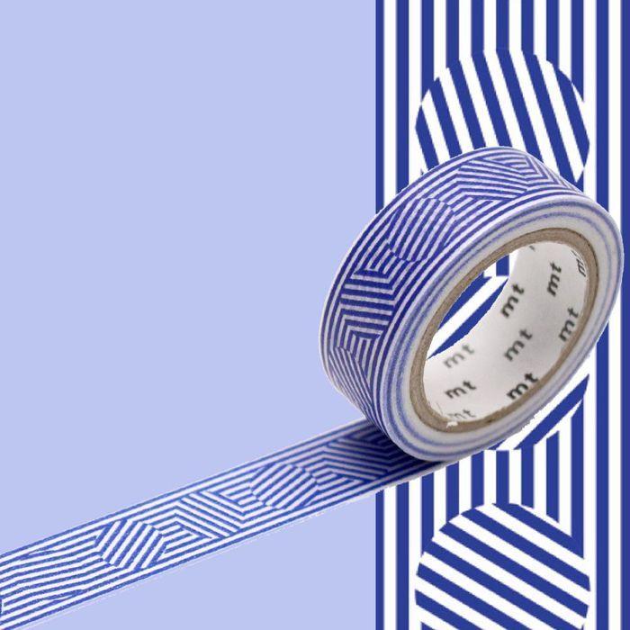 Masking Tape - MT - Lignes et Cercles - Couleur Bleu - Papier Adhésif - 1 Pièce blau Masking Tape - MT - Lignes et Cercles - Couleur Bleu - Papier Adhésif - 1 Pièce blau von Joom DACH