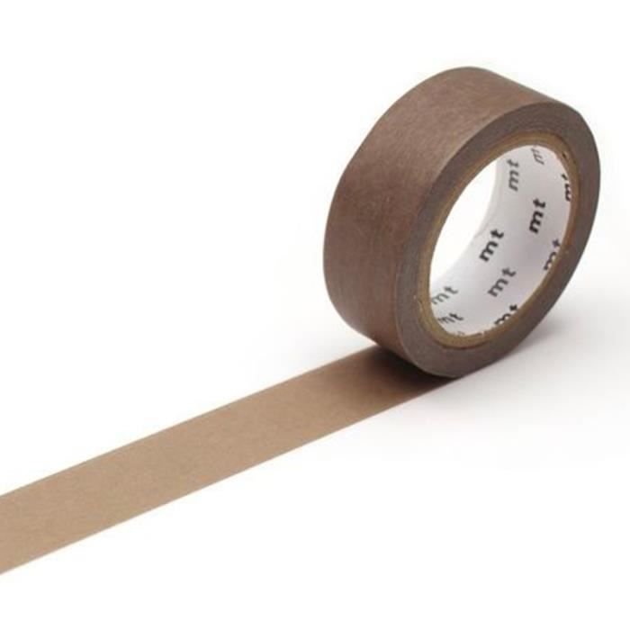 Masking Tape - MT MASKING TAPE - Marron glacé - 15 mm - 7 m - Washi-Papier matt grau von Joom DACH