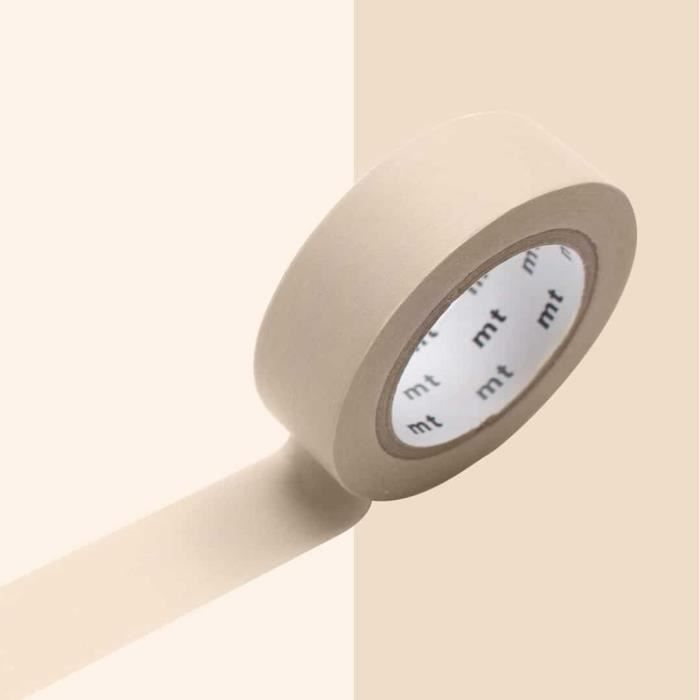 Masking Tape - ORIGINAL Masking Tape (MT) - Uni Pastel marron - Papier washi - 15 mm de large braun von Joom DACH