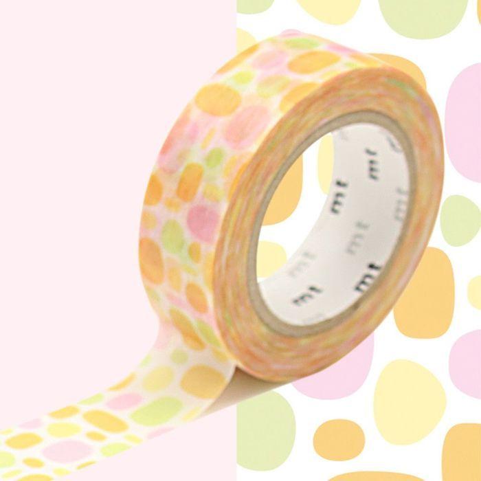 Masking tape pavés rond orange - 1,5 cm x 7 m orange von Joom DACH