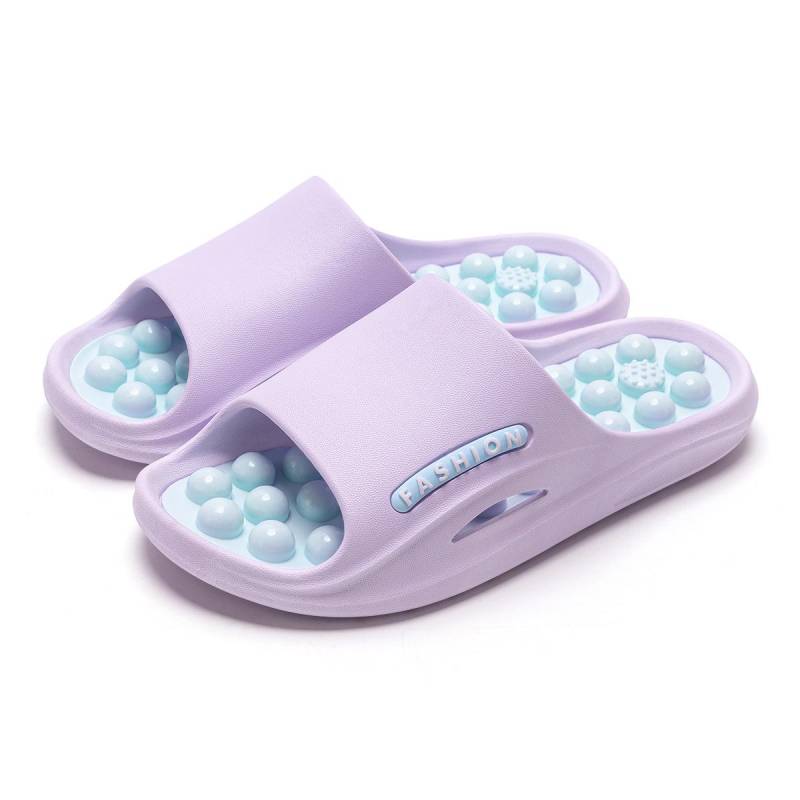 Massage-Akupressur-Hausschuhe für Herren – rutschfeste Sandalen für die Fußtherapie zu Hause, Sommer-PVC-Design 36-37 von Joom DACH