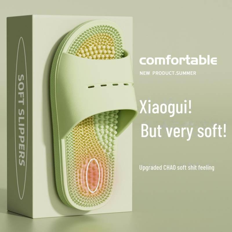 Massage-Akupressur-Hausschuhe für Herren – rutschfeste Sandalen für die Fußtherapie zu Hause, Sommer-PVC-Design 38-39 von Joom DACH