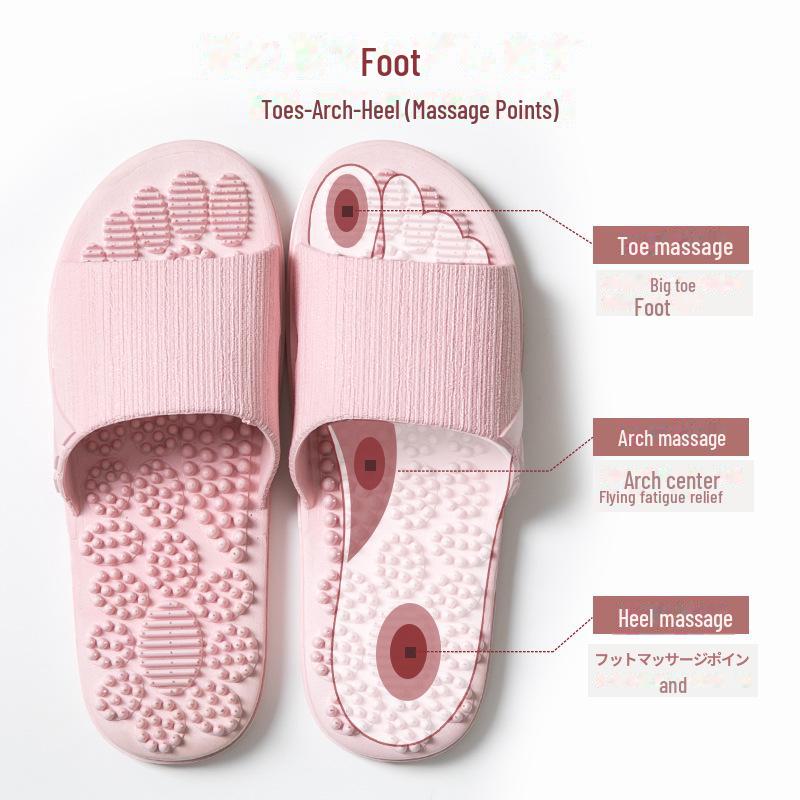 Massage-Akupressur-Hausschuhe für Herren – rutschfeste Sandalen für die Fußtherapie zu Hause, Sommer-PVC-Design 40-41 von Joom DACH