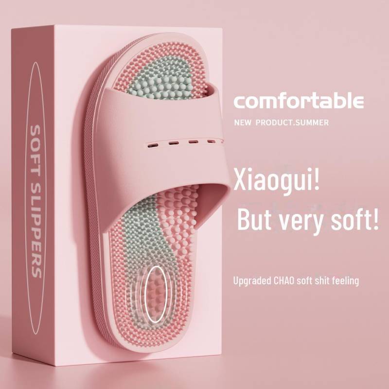 Massage-Akupressur-Hausschuhe für Herren – rutschfeste Sandalen für die Fußtherapie zu Hause, Sommer-PVC-Design 40-41 von Joom DACH