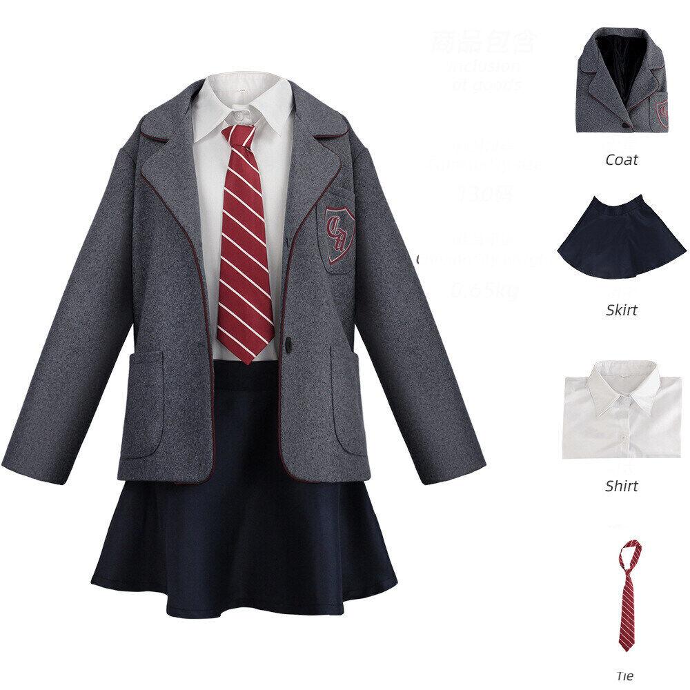 Matilda The Musical Cosplay-Kostüm für Kinder und Mädchen, Matilda-Schuluniform, kompletter Anzug im britischen Stil, JK-Kleidersets, Halloween-Rollenspielkostüme für Frauen 130/3XS Matilda The Musical Cosplay-Kostüm für Kinder und Mädchen, Matilda-Schuluniform, kompletter Anzug im britischen Stil, JK-Kleidersets, Halloween-Rollenspielkostüme für Frauen 130/3XS von Joom DACH