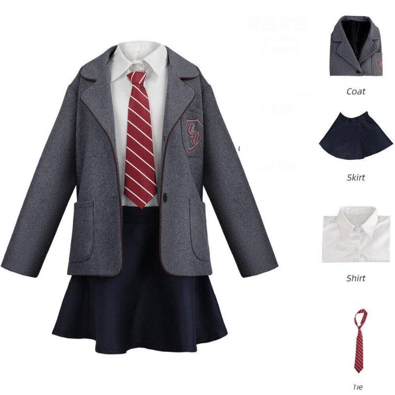 Matilda The Musical Cosplay-Kostüm für Kinder und Mädchen, Matilda-Schuluniform, kompletter Anzug im britischen Stil, JK-Kleidersets, Halloween-Rollenspielkostüme für Frauen 130/3XS Matilda The Musical Cosplay-Kostüm für Kinder und Mädchen, Matilda-Schuluniform, kompletter Anzug im britischen Stil, JK-Kleidersets, Halloween-Rollenspielkostüme für Frauen 130/3XS von Joom DACH