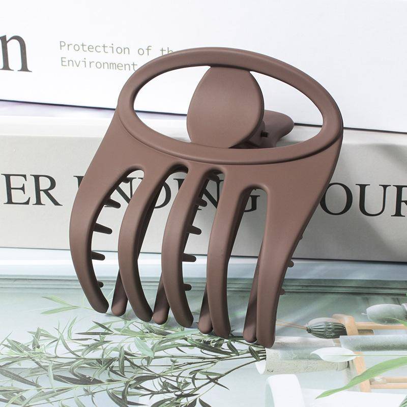 Matte Hohle Entenschnabel Haarnadel Haarklemme Mattierter Pferdeschwanzhalter Haarklaue Haarspange Für Frauen Mode Haarschmuck Kopfschmuck braun von Joom DACH