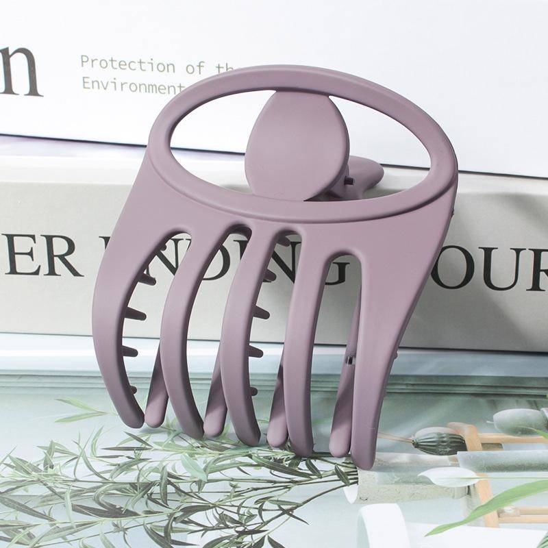 Matte Hohle Entenschnabel Haarnadel Haarklemme Mattierter Pferdeschwanzhalter Haarklaue Haarspange Für Frauen Mode Haarschmuck Kopfschmuck violett von Joom DACH