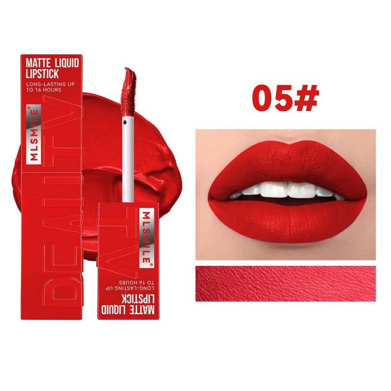 Matte Lip Glaze, nicht verblassender flüssiger Lippenstift, wasserdichter Lipgloss, Damen-Lippen-Make-up, Lip Glaze Cosmetics von Joom DACH
