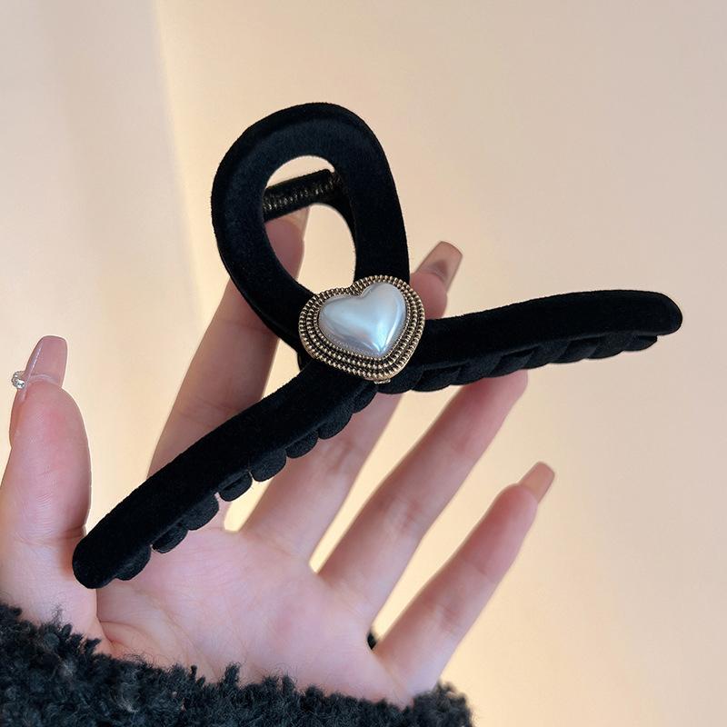 Matte schwarze Haarspange für Frauen, elegante Haarspangen, große Haarklammern von Joom DACH