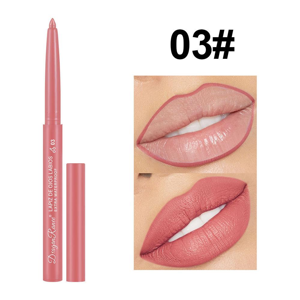 Matter Lippenstift, Lippenkonturenstift, lang anhaltender, wasserfester Lippenstift mit glatter Textur und kräftiger Farbe für Frauen 3 von Joom DACH